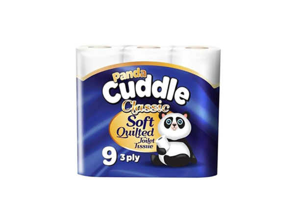 Panda 9pk toilet rolls blue 3ply