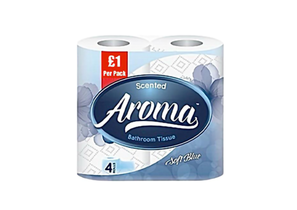 Aroma 4pk toile trolls blue 2ply