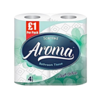 Aroma 4pk toilet rolls green 2ply