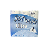Softesse 9pk toilet rolls blue 3ply