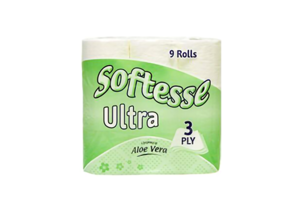 Softesse 9pk toilet rolls green 3ply