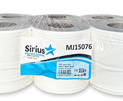 Jumbo centre feed roll white