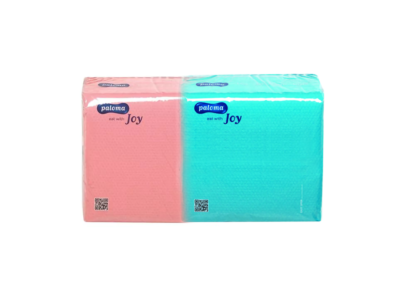 Paloma blue napkins 100pk 1ply | Paloma pink napkins 100pk 1ply