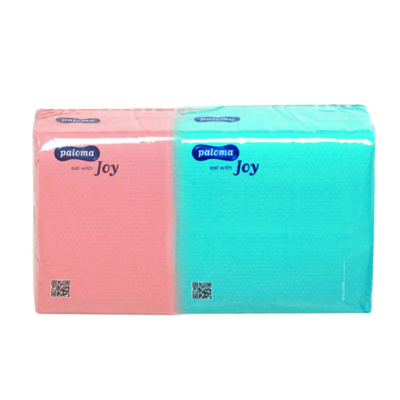 Paloma blue napkins 100pk 1ply | Paloma pink napkins 100pk 1ply