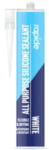 Rapide white all purpose øexible silicone sealant