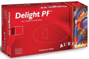 Clear Vinyl Gloves 100pk medium
