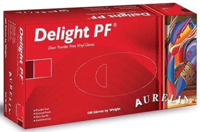 Clear Vinyl Gloves 100pk medium
