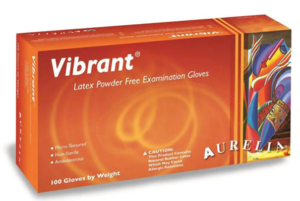 Latex gloves 100pk medium