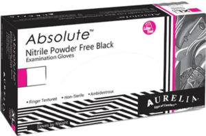Black Nitrile gloves 100pk small