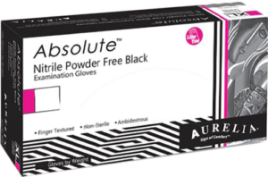 Black Nitrile gloves 100pk medium