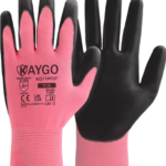 Small pink working gloves