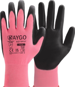 Small pink working gloves
