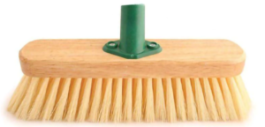 Cream broom head 11”