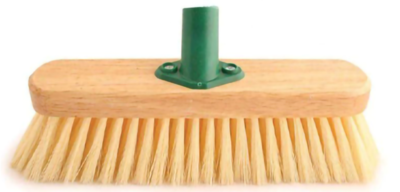Cream broom head 11”