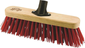 Red broom head 11”