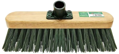 Green broom head 11”