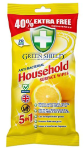 Greenshield wipes household