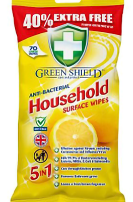 Greenshield wipes household