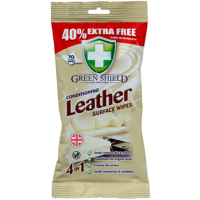 Greenshield wipes leather