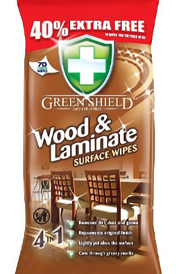 Greenshield wipes wood & laminate
