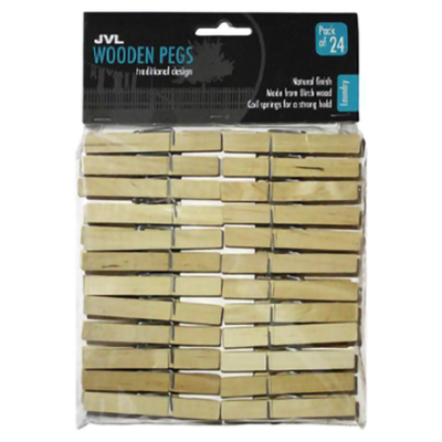 Wooden pegs
