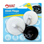 Sink plugs 3pk