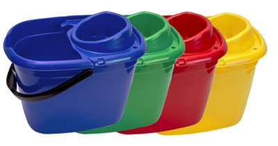 Metallic mop buckets 13L