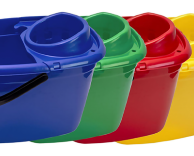 Metallic mop buckets 13L