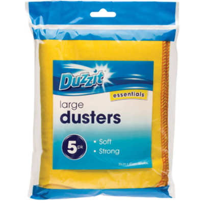 Heavy duty jumbo yellow dusters 4pk