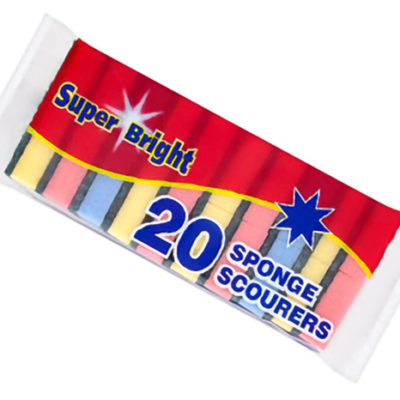 Coloured scourer 20pk