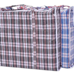 Blue & Red shopper bags heavy duty w/zip extra small