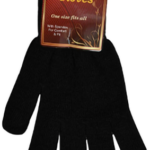 Warm winter gloves black