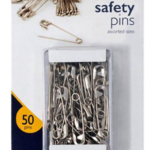 Safety pins silver