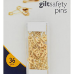 Safety pins gold