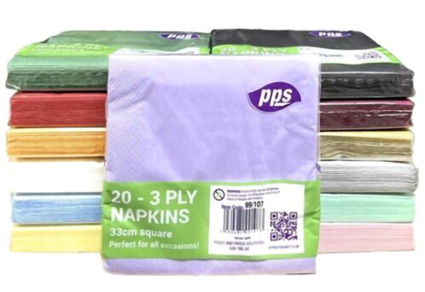 Assorted napkins 20pk 2ply