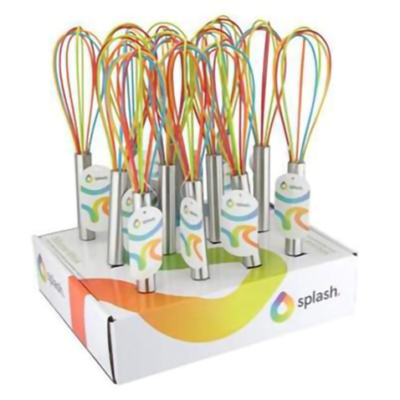 Balloon whisks w/display stand