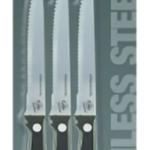 Serrated edge knives 3pk