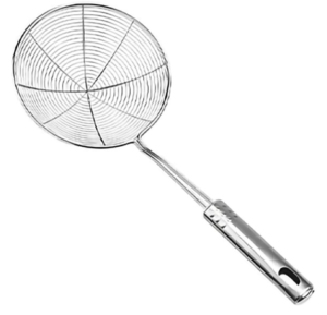 Wire strainer ladle