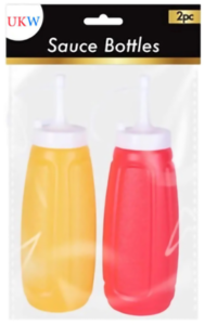 Sauce bottles 2pk