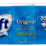 Softesse pocket tissue 10pk 3ply