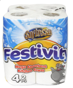Festivity 4pk kitchen towels