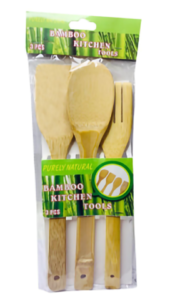 Bamboo utensils 3pk