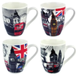 London designed mugs