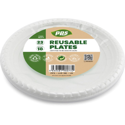 9” plastic plates 10pk