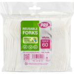 Plastic forks biodegradable 60pk