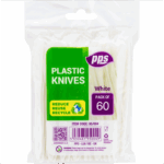 Plastic knives biodegradable 60pk