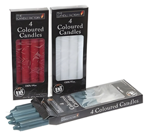 Candles red&white 4pk