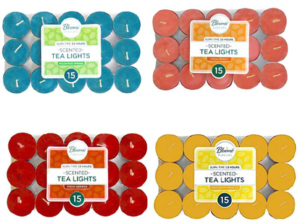Scented tea light candles