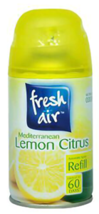 Automatic refill spray white lemon