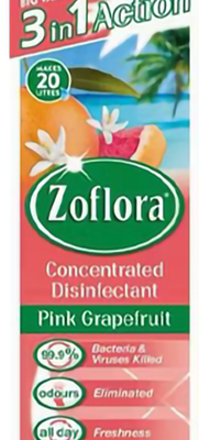 Zoflora disinfectant pink grape fruit 500ml
